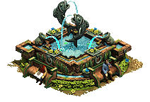 image for Fountain with benches decoration